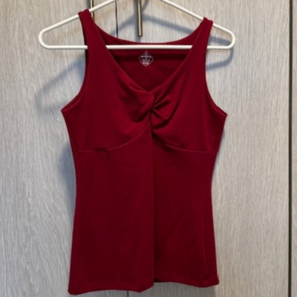 Prana Twist-Front Tank Top in Red, Size Medium - Picture 1 of 6